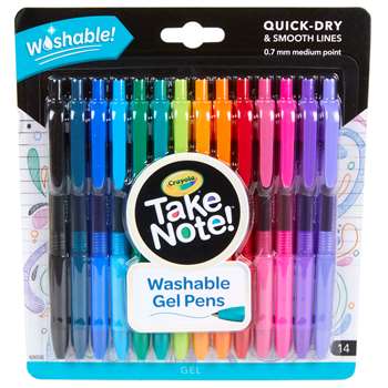 Crayola® Take Note! 14-Count Washable Gel Pens - 14 gel pens