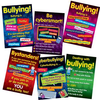 Bullying In A Cyber World Poster Set Gr 2-5 By Didax: Social Skills 