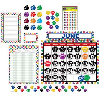 Colorful Paw Print Set For Classrooms EDR15PAWPRINT ...