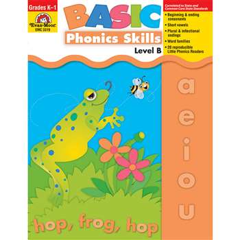 Basic Phonics Skills Level B By Evan-Moor: Phonics: K12SchoolSupplies.net