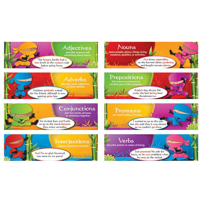 Parts Of Speech Mini Bbs By Edupress Language Arts 1234