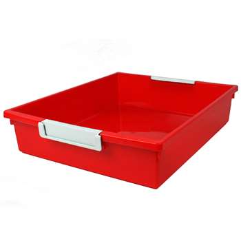 6Qt Red Tattle Tray W Label Hold ROM53502 Romanoff Products Storage ...