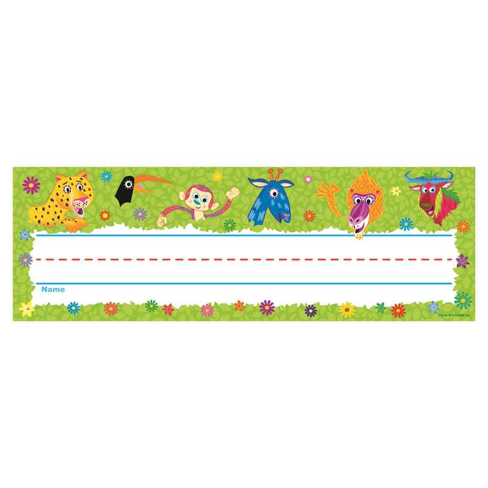 Jingle Jungle Name Plates by Scholastic Teaching Resources: Name Plates ...