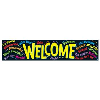 Banner Welcome Multilingual by Trend Enterprises: Banners ...