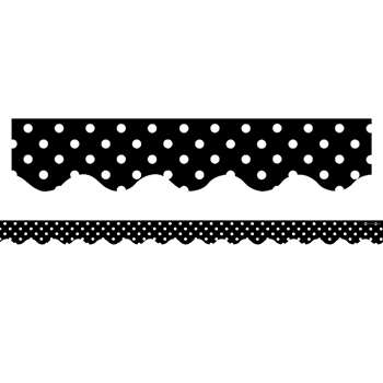 Black Mini Polka Dots Border Trim by Teacher Created Resources: Border ...